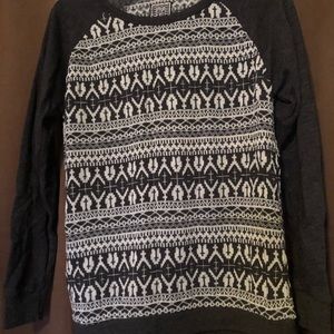 Cross print sweater